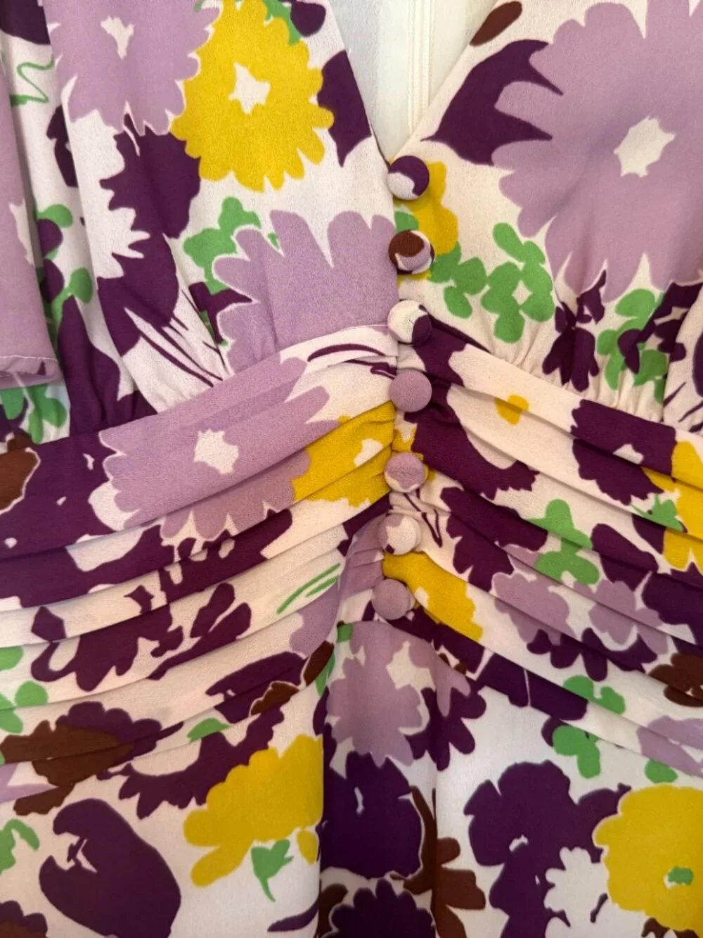 Kate Spade Purple & Yellow Floral Dress